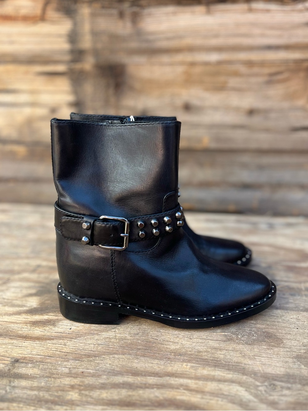 CUOIERIA | Black Leather Boots 7